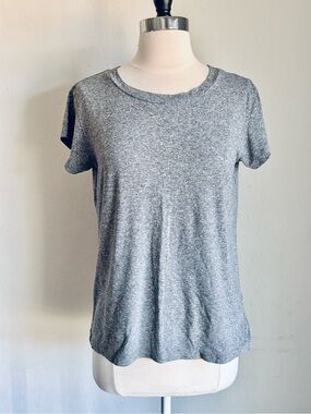 Madewell Rivet & Thread Gray Melange Short-Sleeve Crewneck Tee, Sz XS